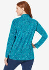 Perfect Printed Long-Sleeve Turtleneck Tee, , on-hover image number 1
