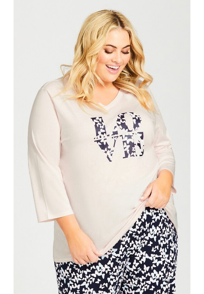Love Sleep Top, PEARL, alternate image number null