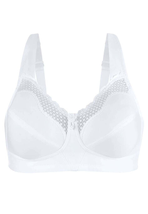 Fully® Cotton Soft Cup Lace Bra, , alternate image number null