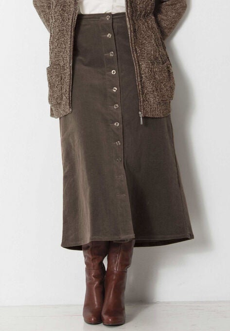 Corduroy skirt, , alternate image number null
