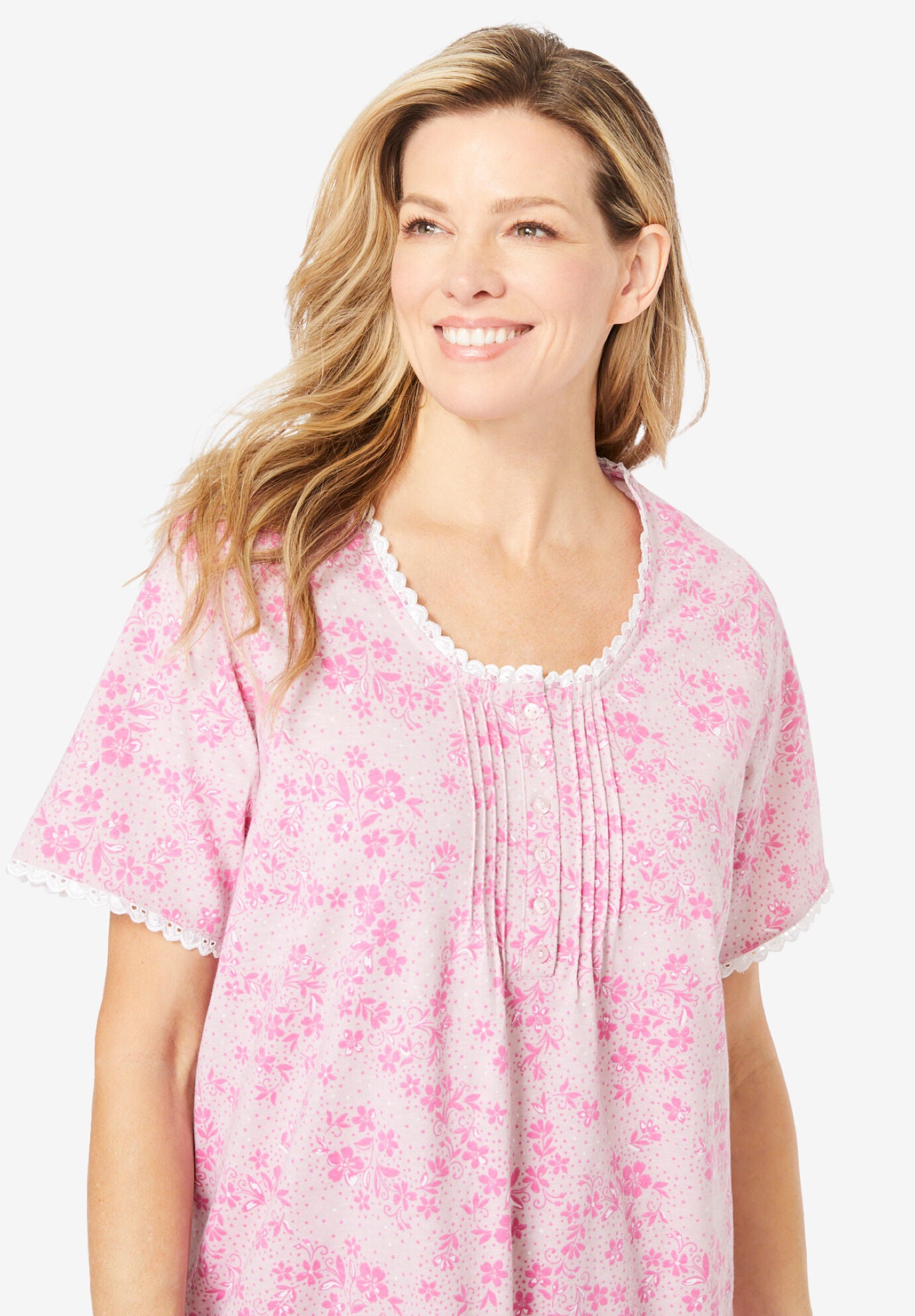 2-Piece Pintuck Tee and Capri Sleep Set, , alternate image number 3