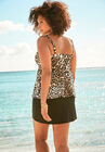 Bra-Size Wrap Tankini Top , , on-hover image number 1