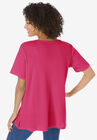 Split-Neck Henley Thermal Tee, , on-hover image number 1