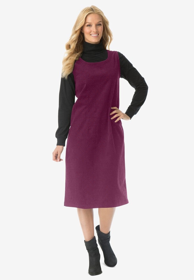 Corduroy sleeveless jumper, DEEP CLARET, hi-res image number null