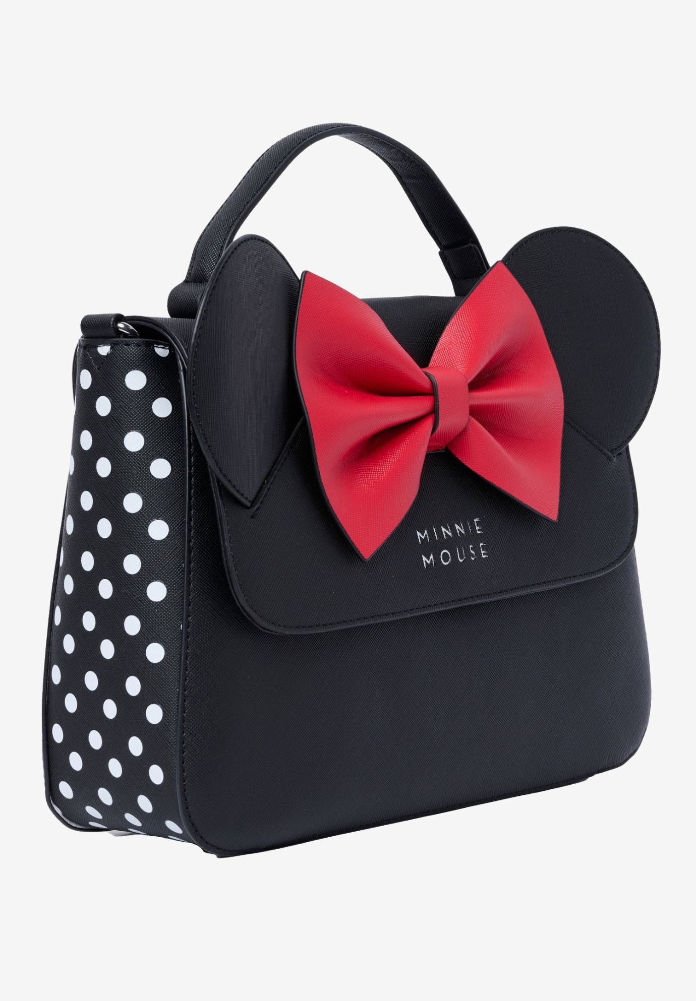 Loungefly X Disney Minnie Mouse Crossbody Purse With Ears And Bow, BLACK, alternate image number 3