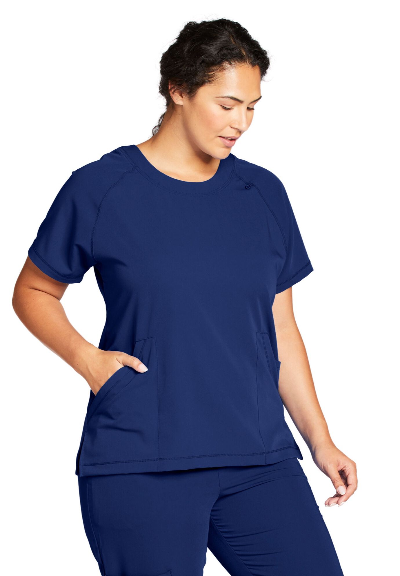 Jockey Scrubs Women&#39;s Comfort Crew Top, NEW NAVY, hi-res image number 0