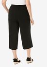 Pull-On Elastic Waist Soft Capri, , on-hover image number null