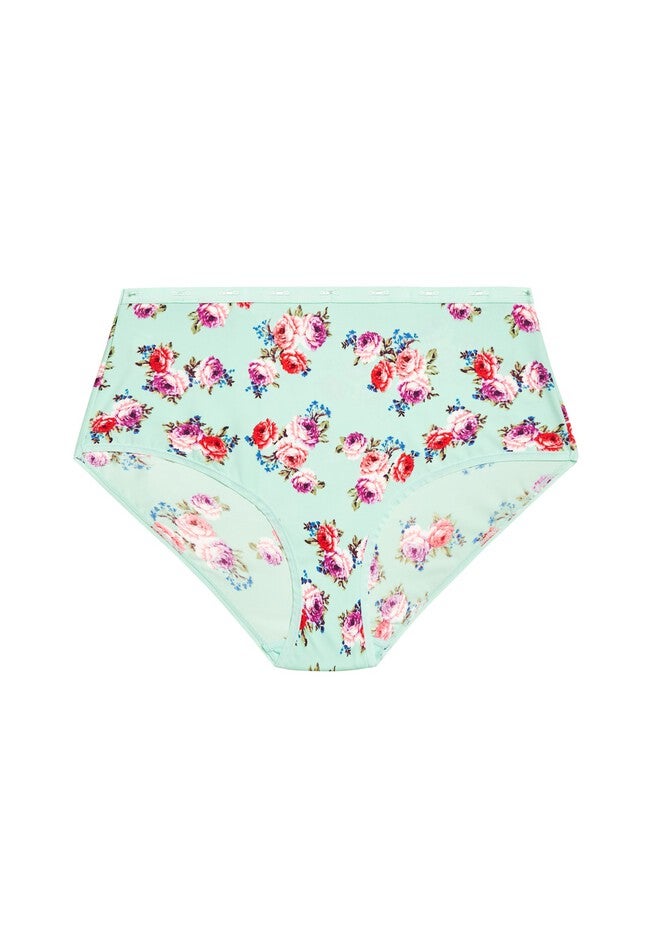 Fashion Microfiber Full Brief, MINT FLORAL, alternate image number null