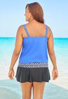 Double-Strap Blouson Tankini Top, , on-hover image number null