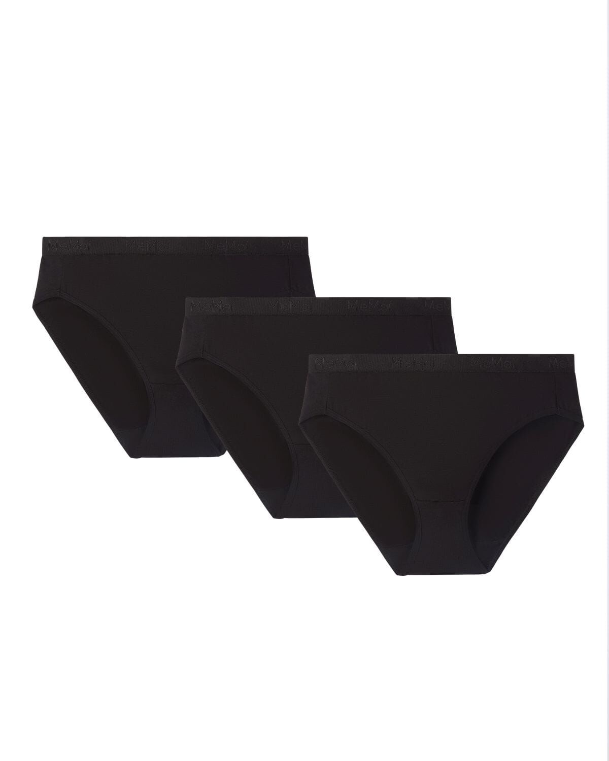 Combed Cotton Basic Hipster Panties 3 Pack, BLACK, alternate image number 4