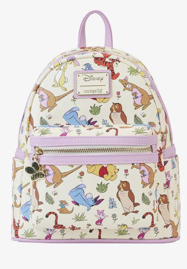 Loungefly X Disney Winnie The Pooh & Friends Mini Backpack Handbag, BEIGE, hi-res image number 0