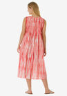 Sleeveless Pintuck Tie-Dye Dress, , on-hover image number null