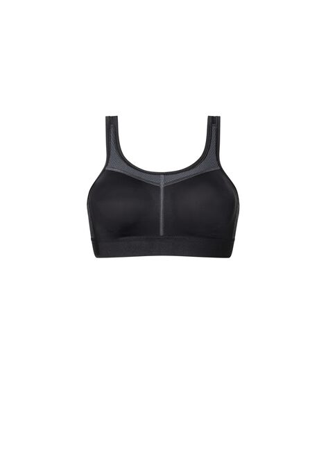 Amoena Power Medium Support Sports Bra 1152, BLACK GREY, hi-res image number null