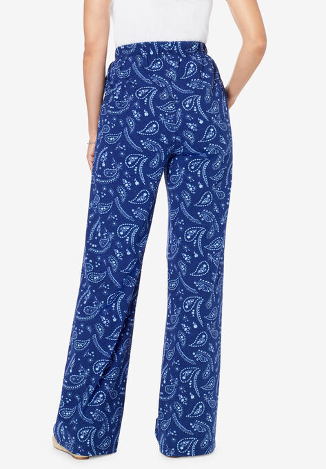 Printed Pull-On Pants, , on-hover image number null