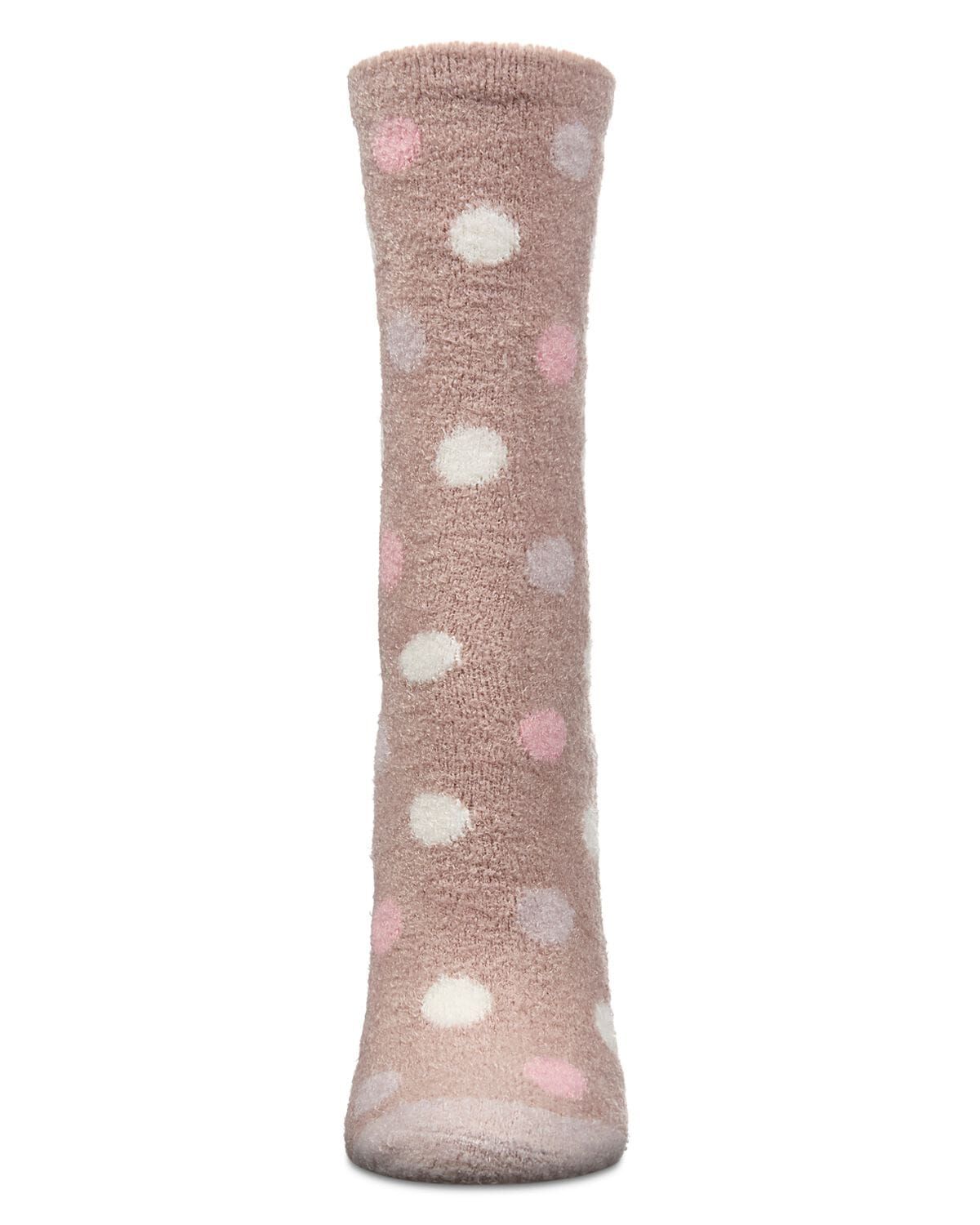 Women&#39;s Blessed Aloe Infused Crew Socks, MAUVE, alternate image number 1