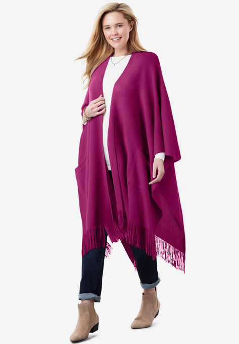 Fringed Cape, RASPBERRY, hi-res image number null