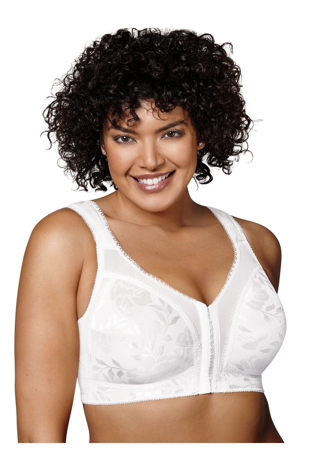 18 Hour Custom Flex Back Wirefree Bra, WHITE, hi-res image number 0