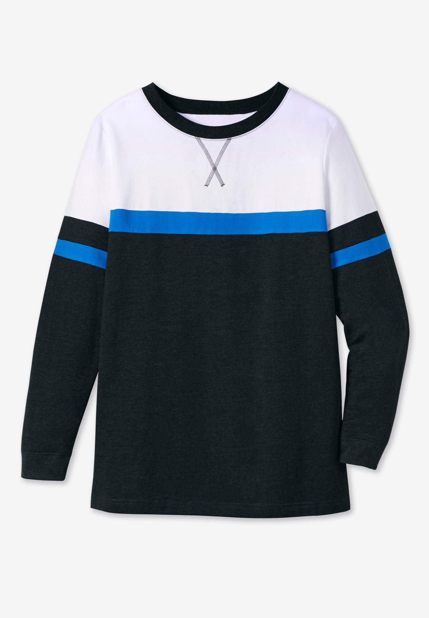 Color Block Long Sleeve Sweatshirt, , alternate image number 4