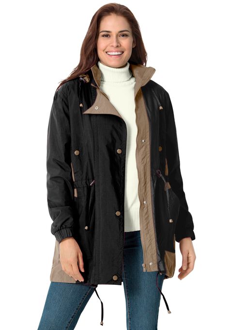 Colorblocked Taslon® Anorak, , alternate image number null