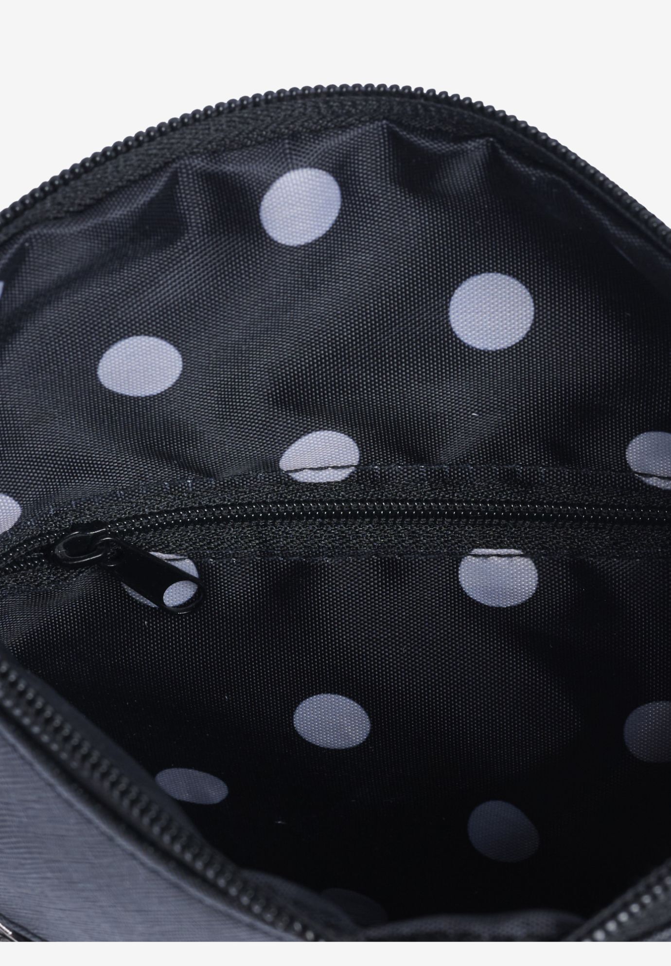 Disney Minnie Mouse Crossbody Purse Passport Bag Travel Black Faux Leather, BLACK, alternate image number 6