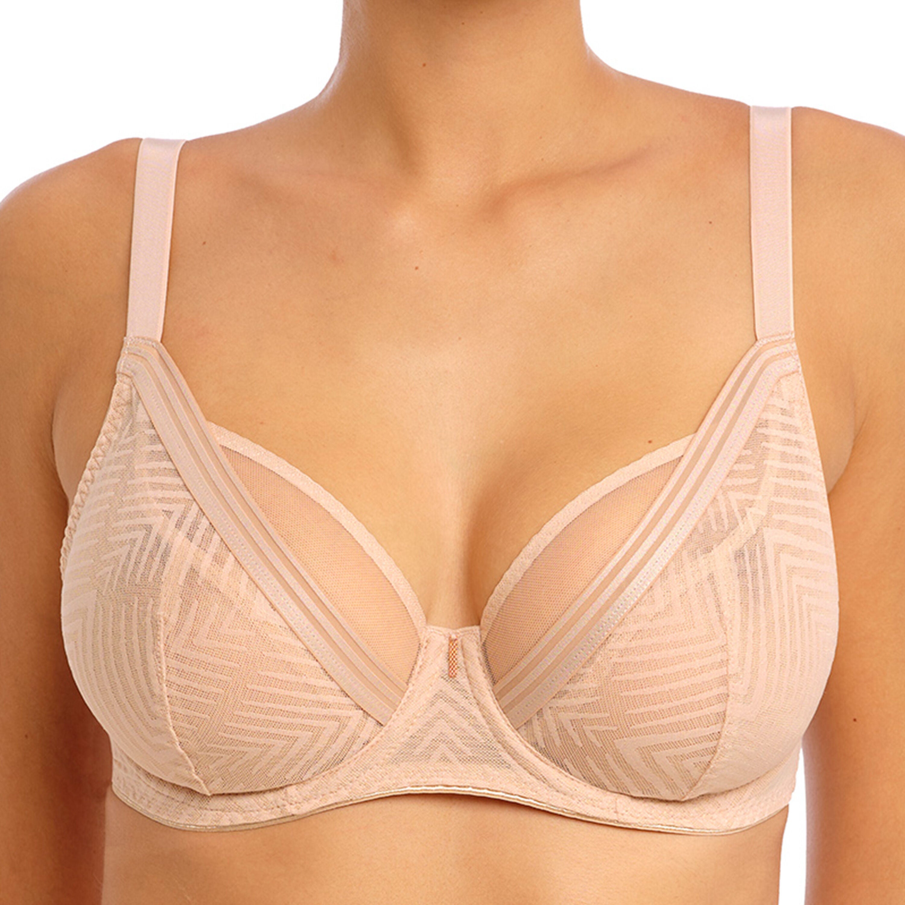 Tailored Underwire High Apex Plunge Bra, NATURAL BEIGE, hi-res image number 0