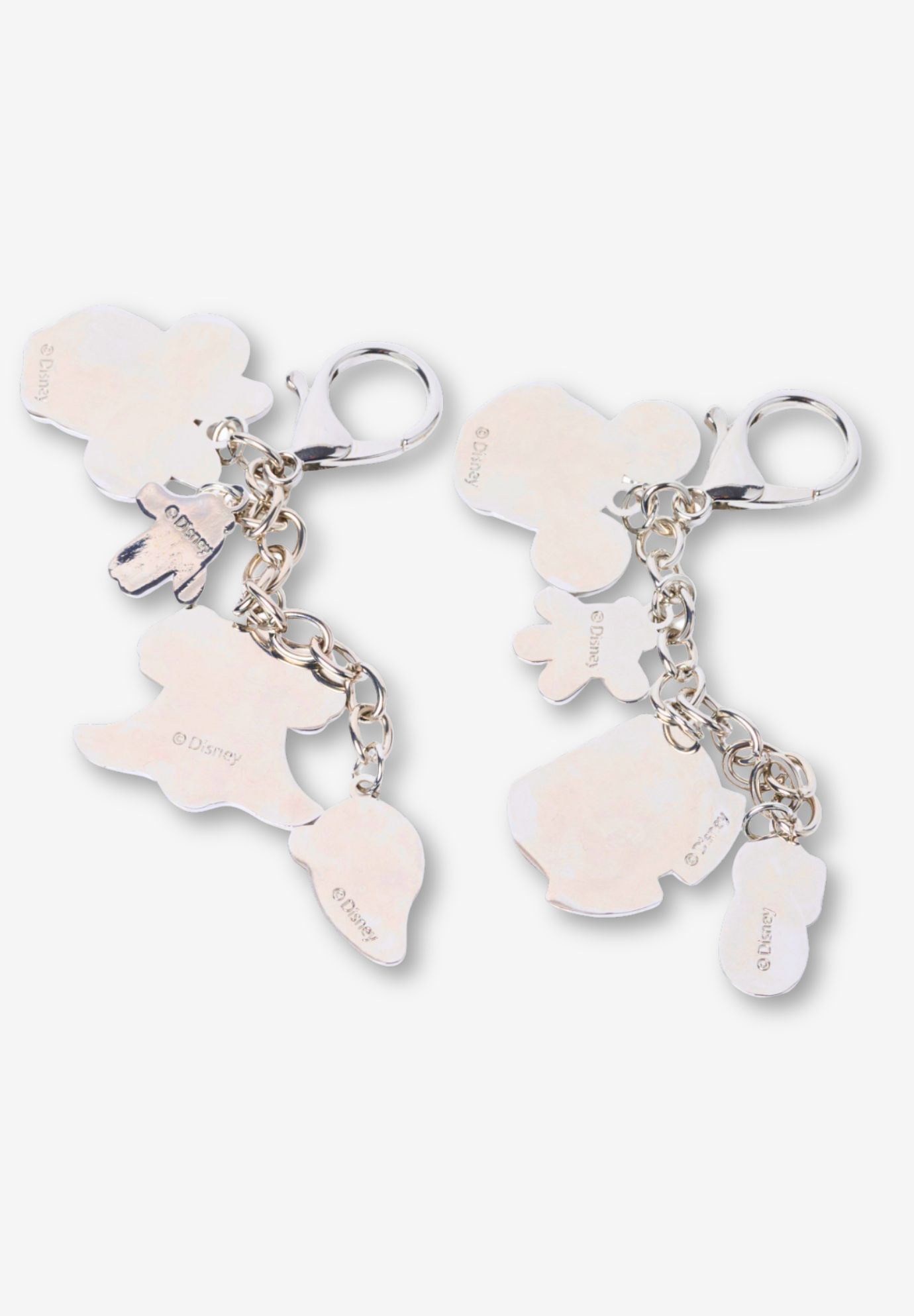 Disney Mickey & Minnie Mouse Enamel Bag Charm Key Chains 2-Pack Gift Set, BLACK, on-hover image number 1