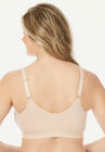 Wireless Front-Close Cotton Comfort Bra, , on-hover image number null