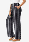 Pull-On Elastic Waist Soft Pants, , alternate image number null