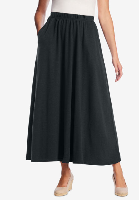 7-Day Maxi Skirt, HEATHER CHARCOAL, hi-res image number null