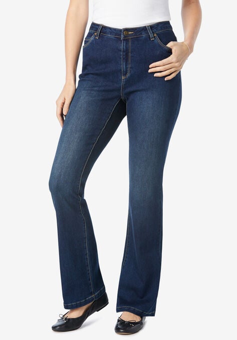 Premium Bootcut Jean, DARK SANDED WASH, hi-res image number null