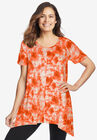 Sharkbite trapeze tunic, SWEET CORAL TIE DYE, hi-res image number null