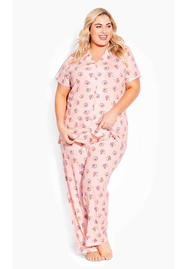 Hedgehog Button Sleep Top, HEDGEHOG, hi-res image number null