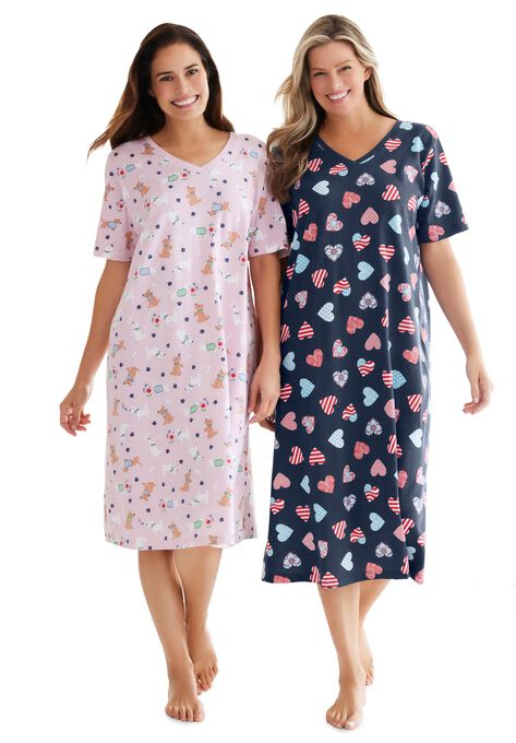 Long Print Sleepshirt , , alternate image number null