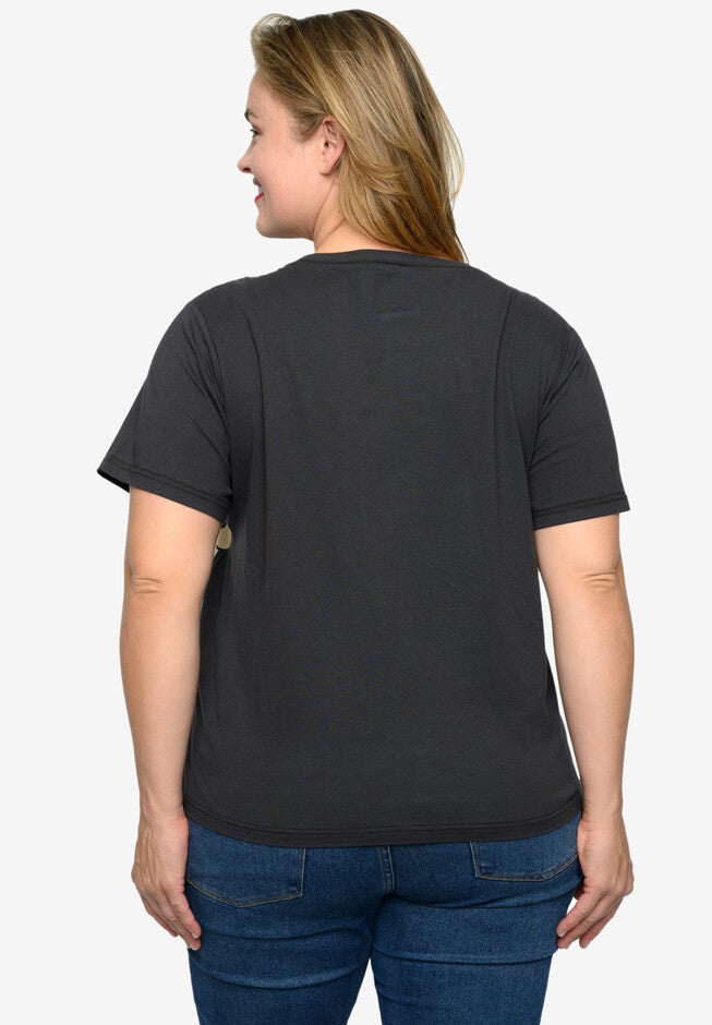 Disney Mickey Mouse & Crew Cropped T-Shirt Gray T-Shirt, , on-hover image number null