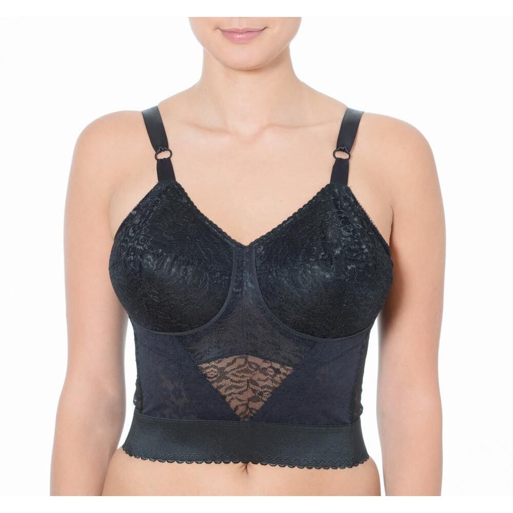 Expandable Cups Longline Bra, BLACK, hi-res image number 0