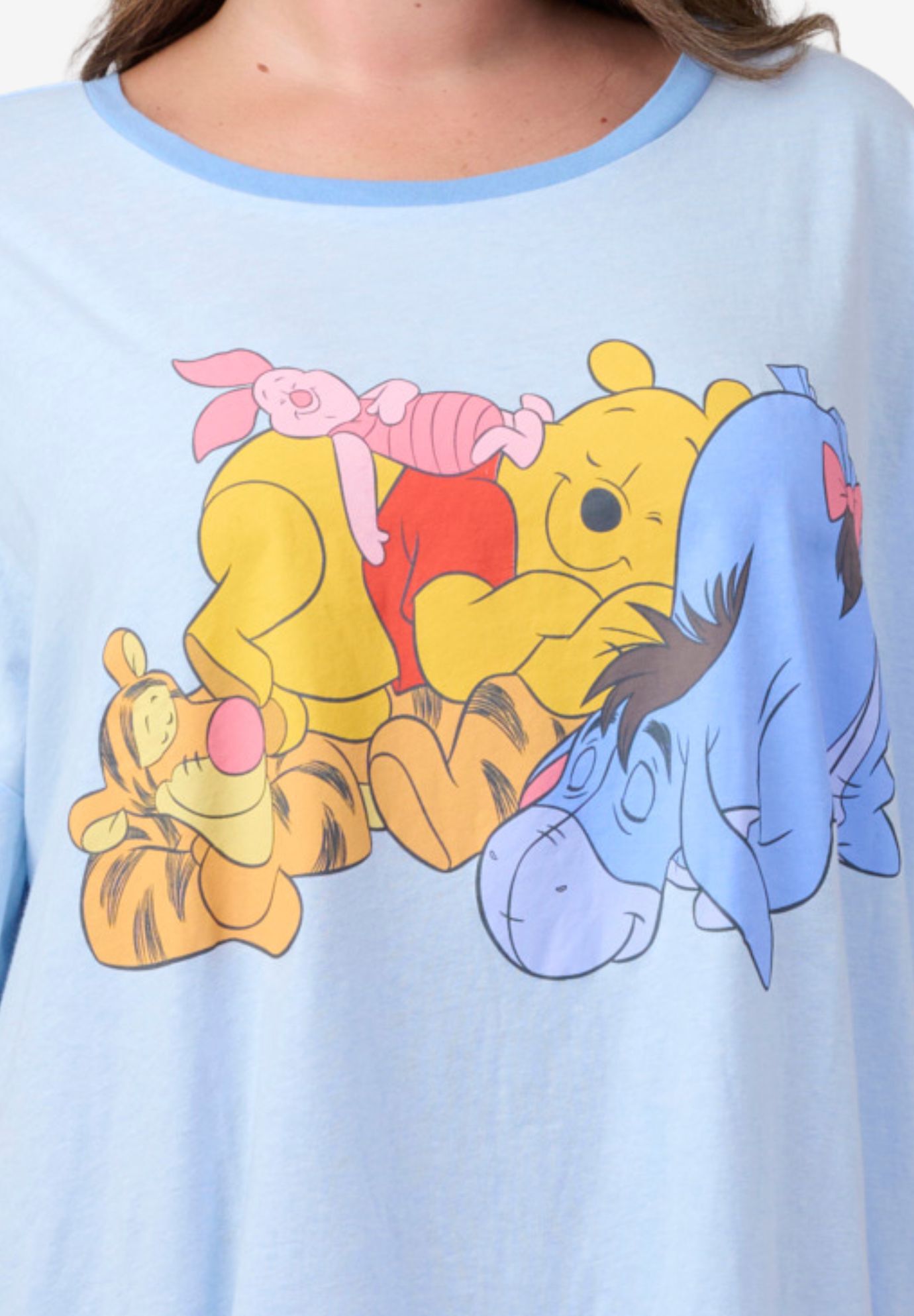 Disney Winnie the Pooh and Friends Sleep Shirt Nightgown Pajamas Sleepwear, BLUE, alternate image number 4