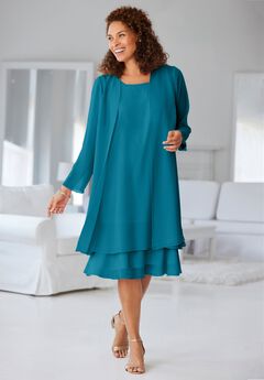 plus size bridesmaid dresses with jackets Huresd Mother of The Bride Dress Two Piece Plus Size Formal Evening Party Dress with Lace Jacket Outfits Pink 3XL