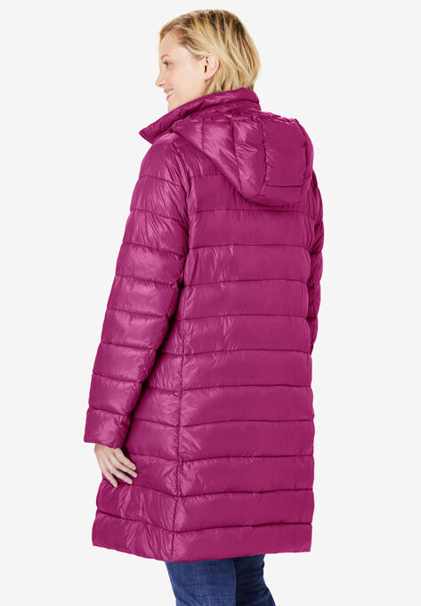 Long Packable Puffer Jacket, , alternate image number null