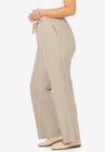 Pull-On Elastic Waist Cotton Chambray Pants, , alternate image number 2