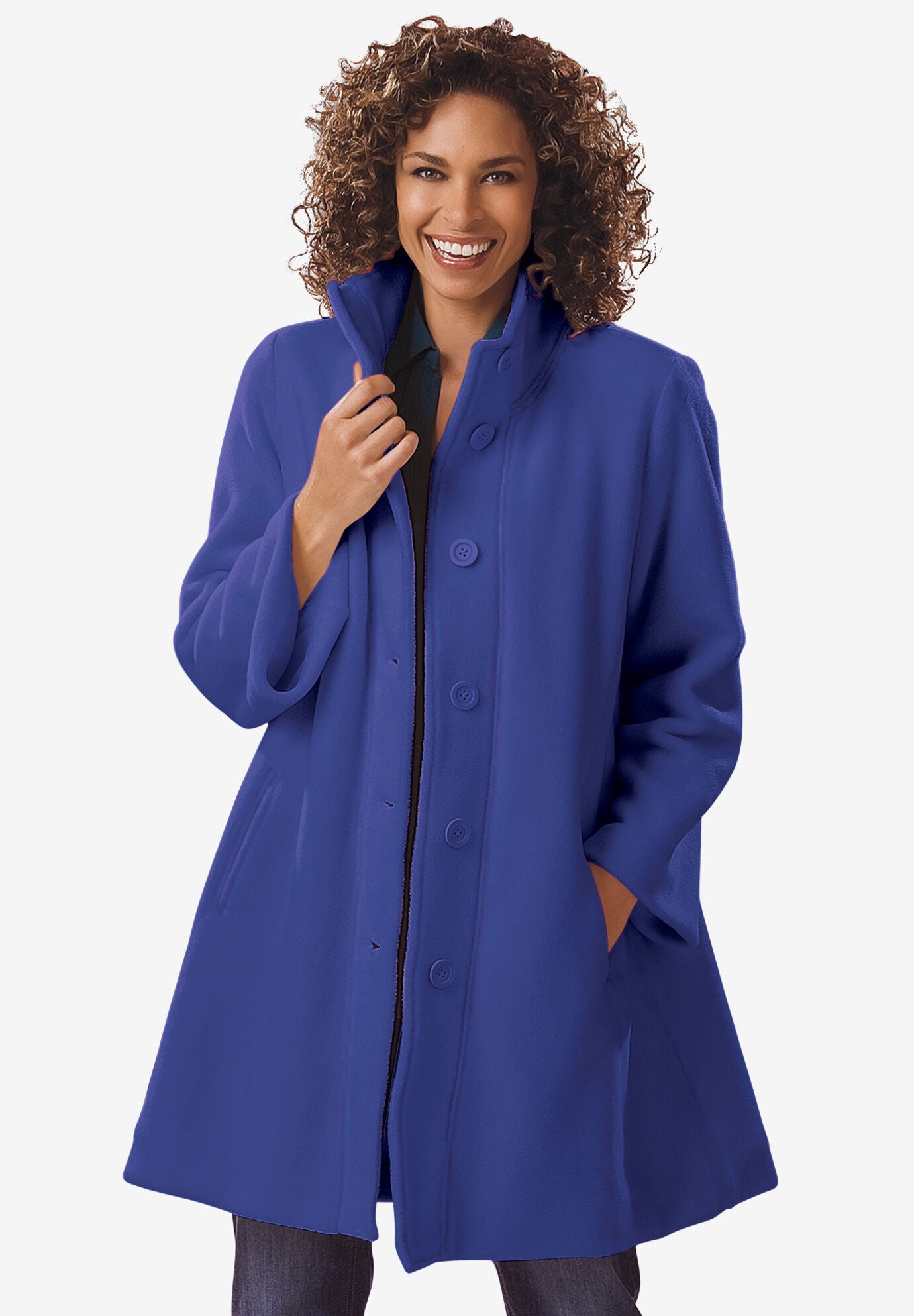 A line swing coat top