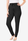 Relaxed Pajama Pant , BLACK, hi-res image number null