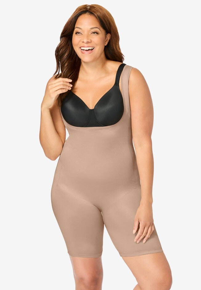 Power Shaper Firm Control Wear-Your-Own-Bra Body Shaper, BLACK, alternate image number 2