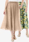 Reversible skirt, SAGE PAINTERLY BLOOM, hi-res image number null