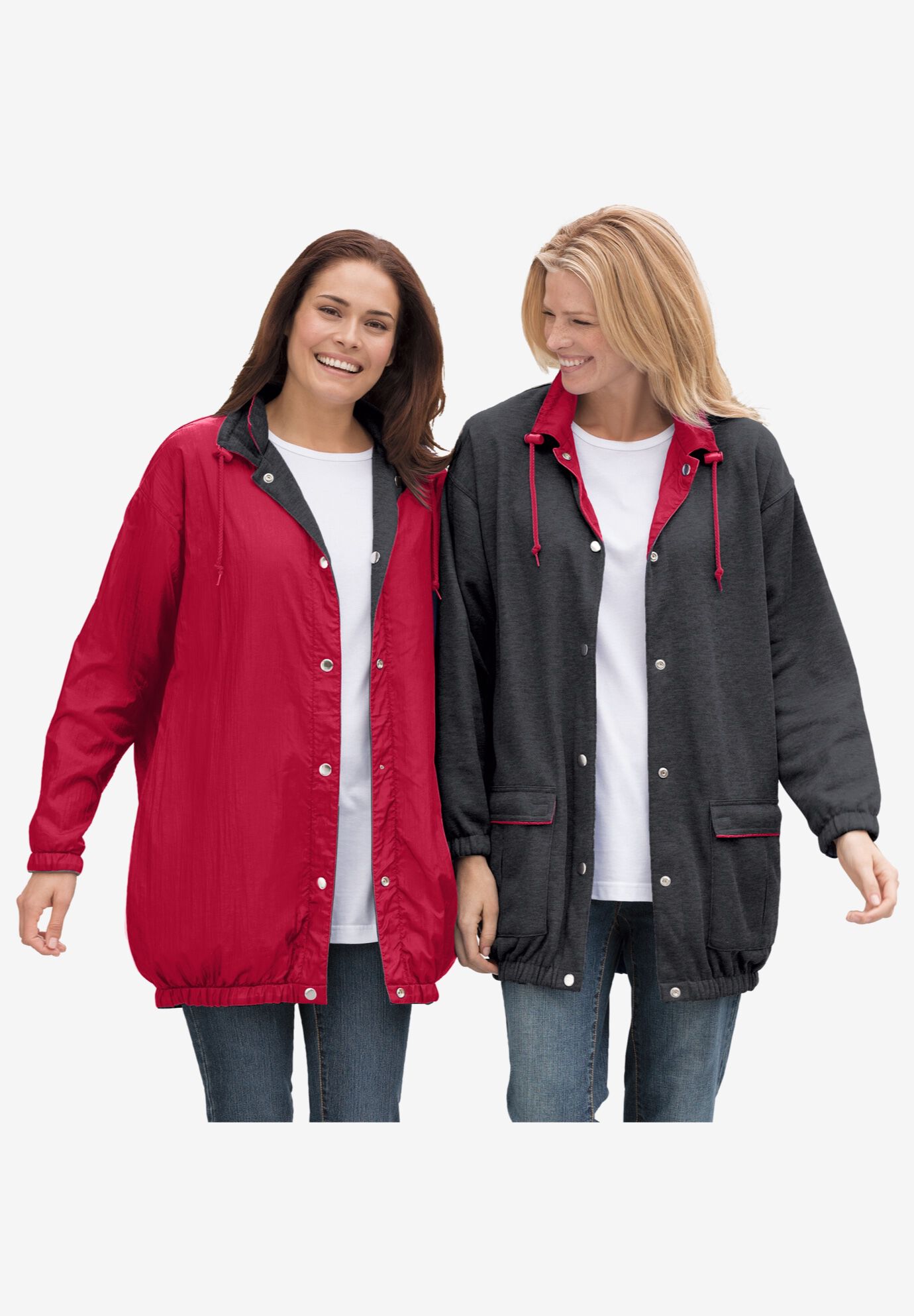 Cozy fleece nylon reversible jacket new arrivals