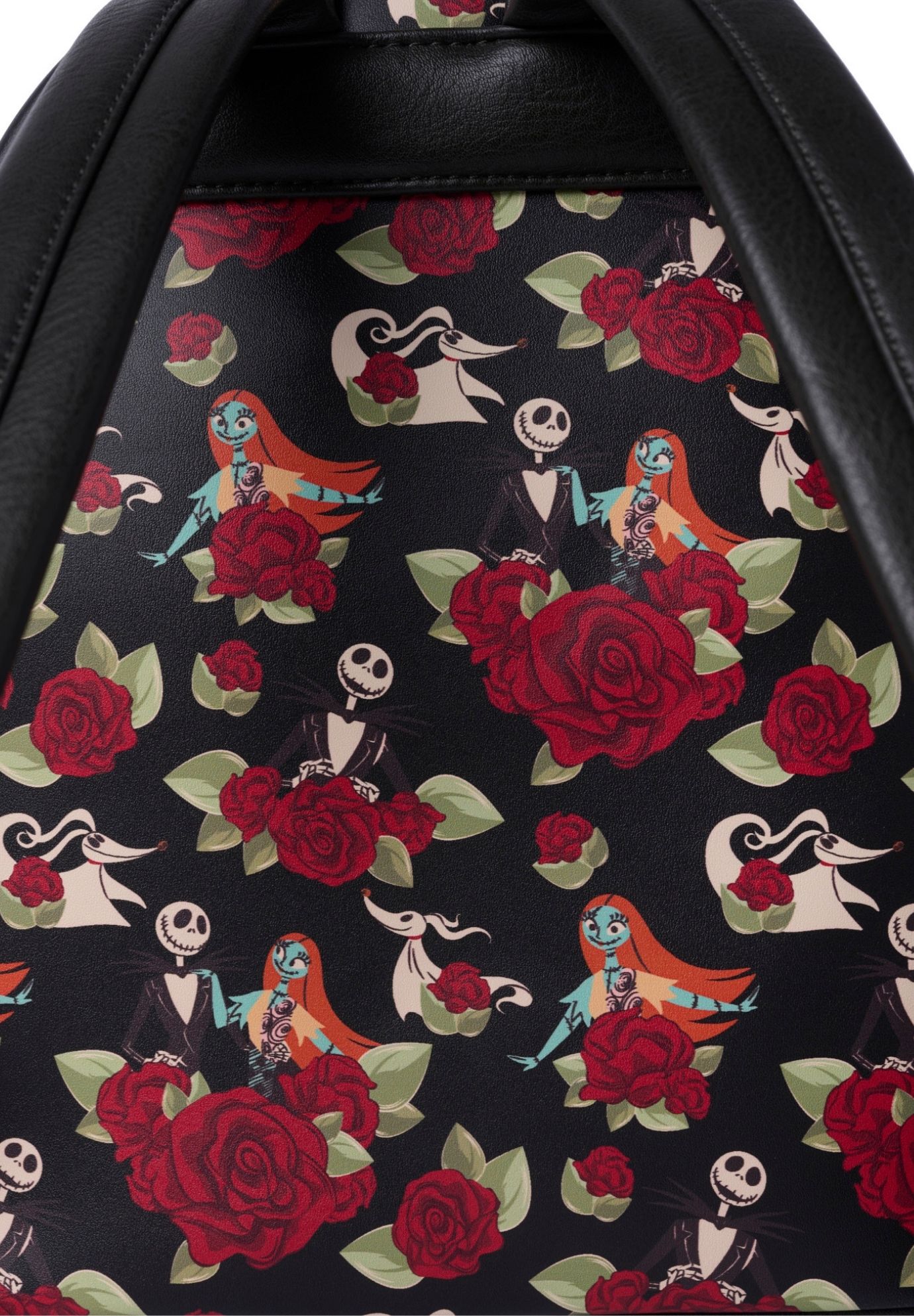 Loungefly x The Nightmare Before Christmas Jack Skellington Floral Mini Backpack, BLACK, alternate image number 4