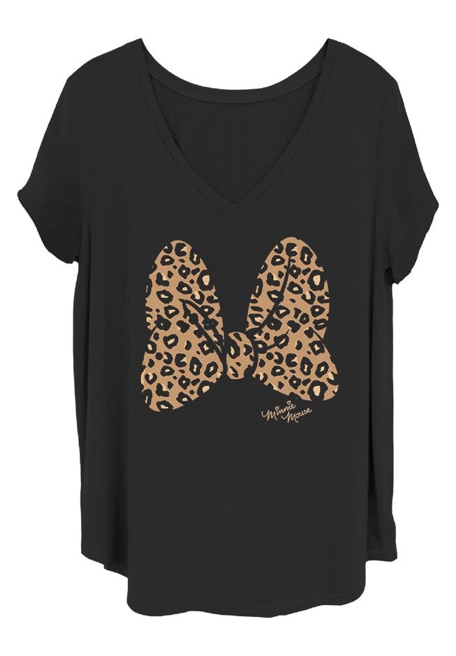 Animal Print Bow, BLACK, hi-res image number null