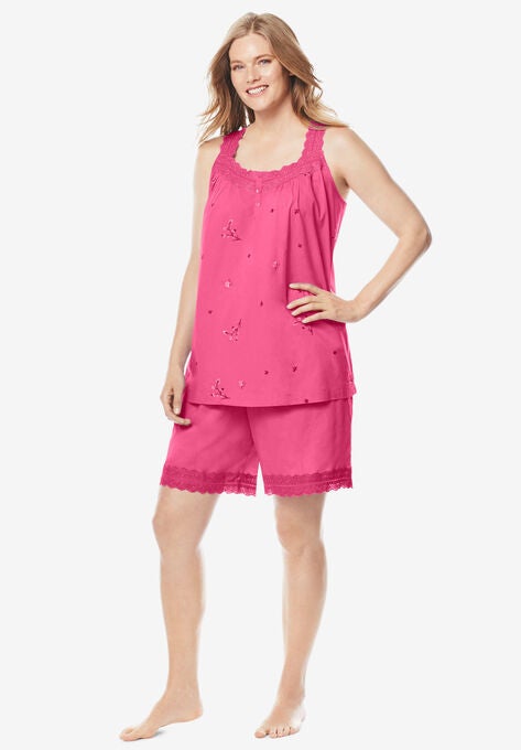 2-Piece Short PJ Set , PEONY PETAL, hi-res image number null