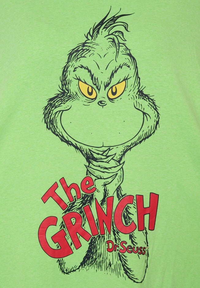 Women's Dr Seuss The Grinch Sleep Shirt Nightgown Night Shirt Green One Size, GREEN, alternate image number null