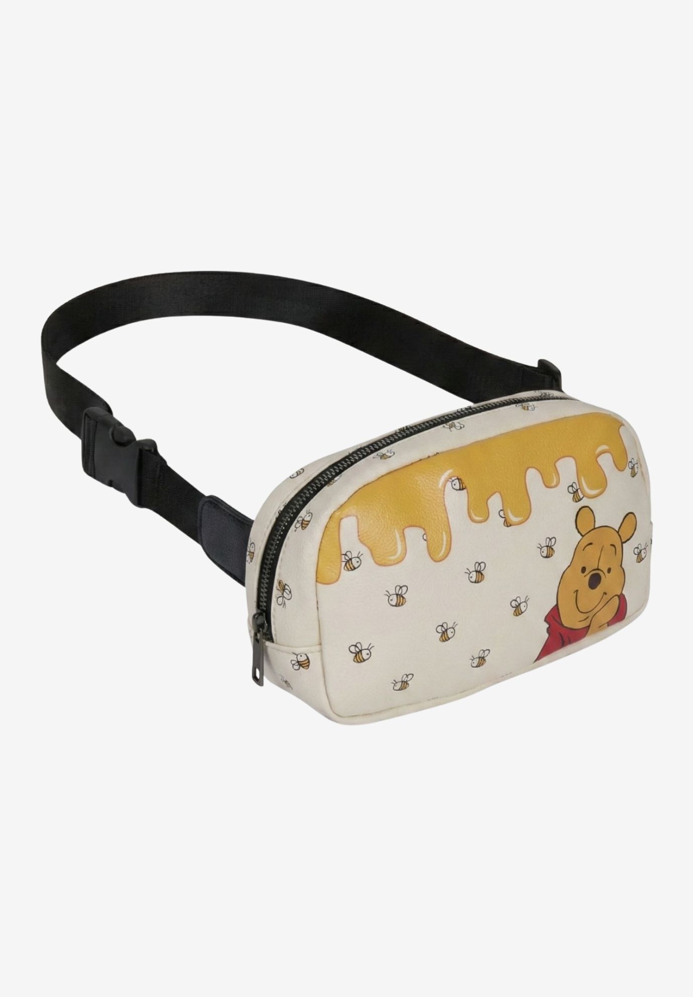 Disney Winnie the Pooh Belt Bag Crossbody Fanny Pack Waist Bag Women, WHITE, hi-res image number 0