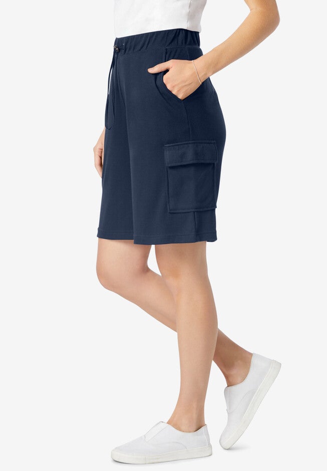 Pull-On Knit Cargo Short, , alternate image number 2